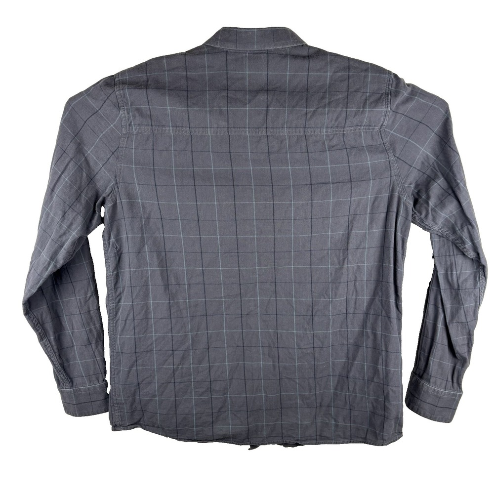 Volcom Mens‎ XL Button Up Shirt Slim Fit Gray Cotton Surf Skate Casual Beachwear - Picture 4 of 11